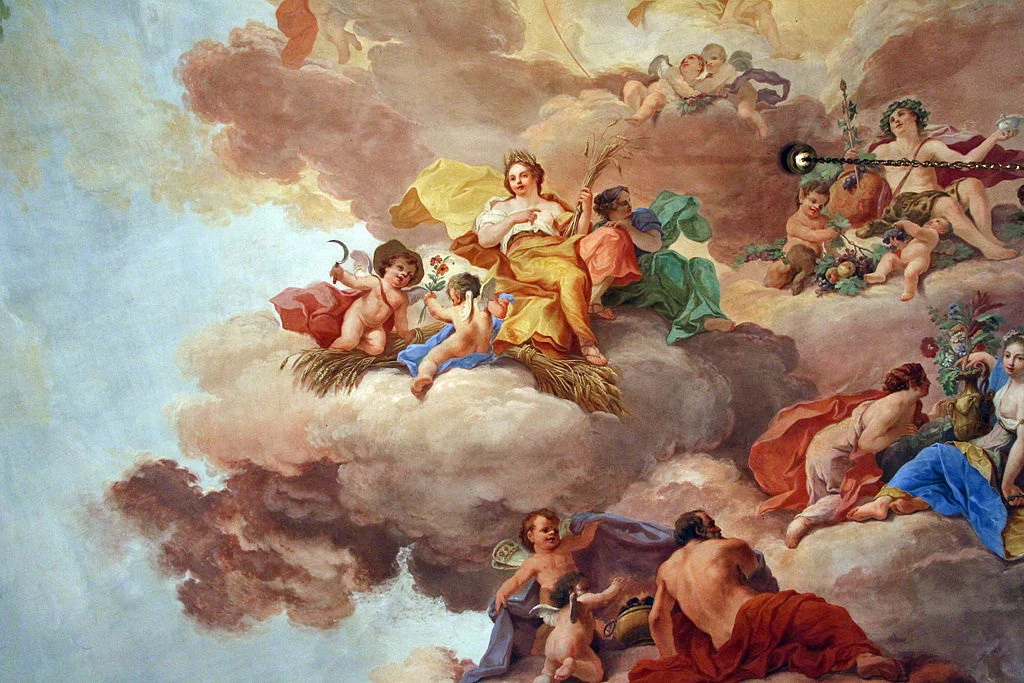 Villa di Poggio Imperiale - Appartamento leopoldino, Sala delle quattro stagioni
